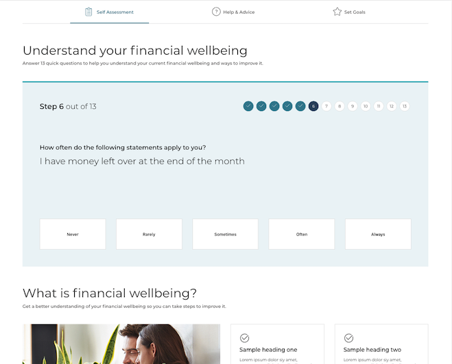 CUA: Financial Wellbeing Calculator (2019)